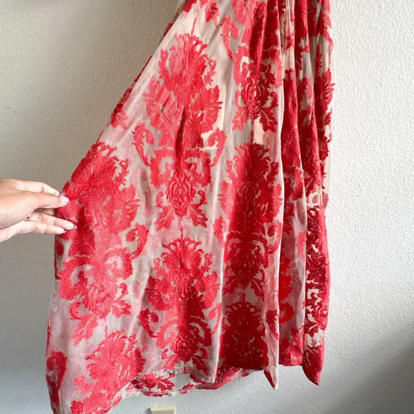 For Love & Lemons San Marcos Embroidered Red Dress - Picture 11 of 16